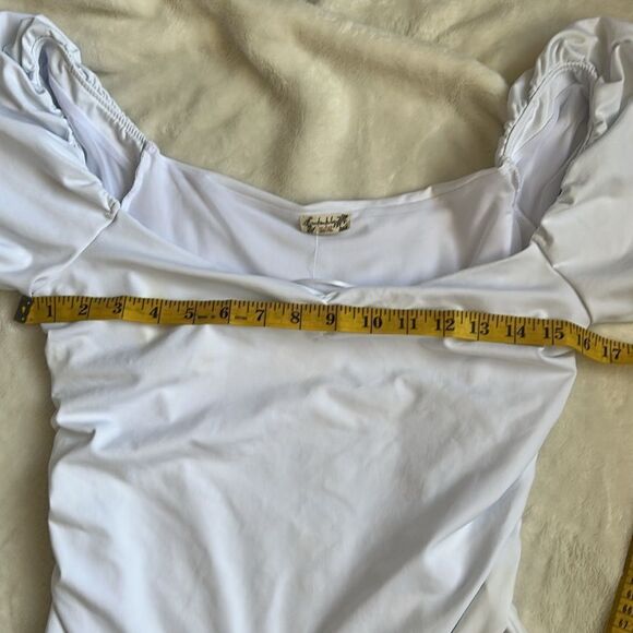 Free People Intimately FP Bodysuit In White, NWT, see measurements for size. - Picture 8 of 11